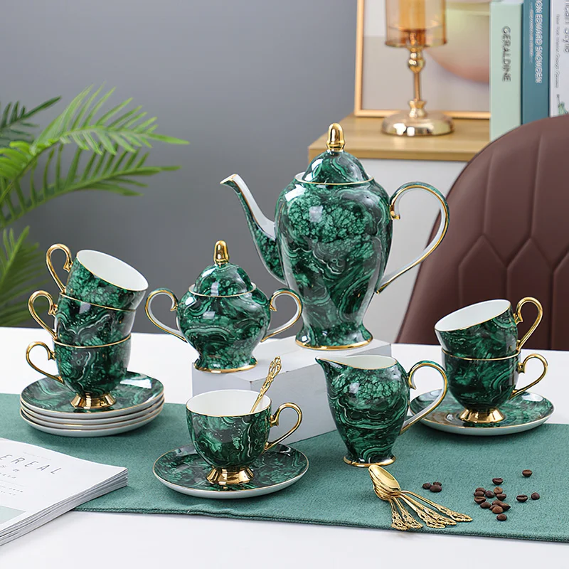 Coffee Tea Green - Perlengkapan Minum Teko Tiongkok Tulang Cangkir
