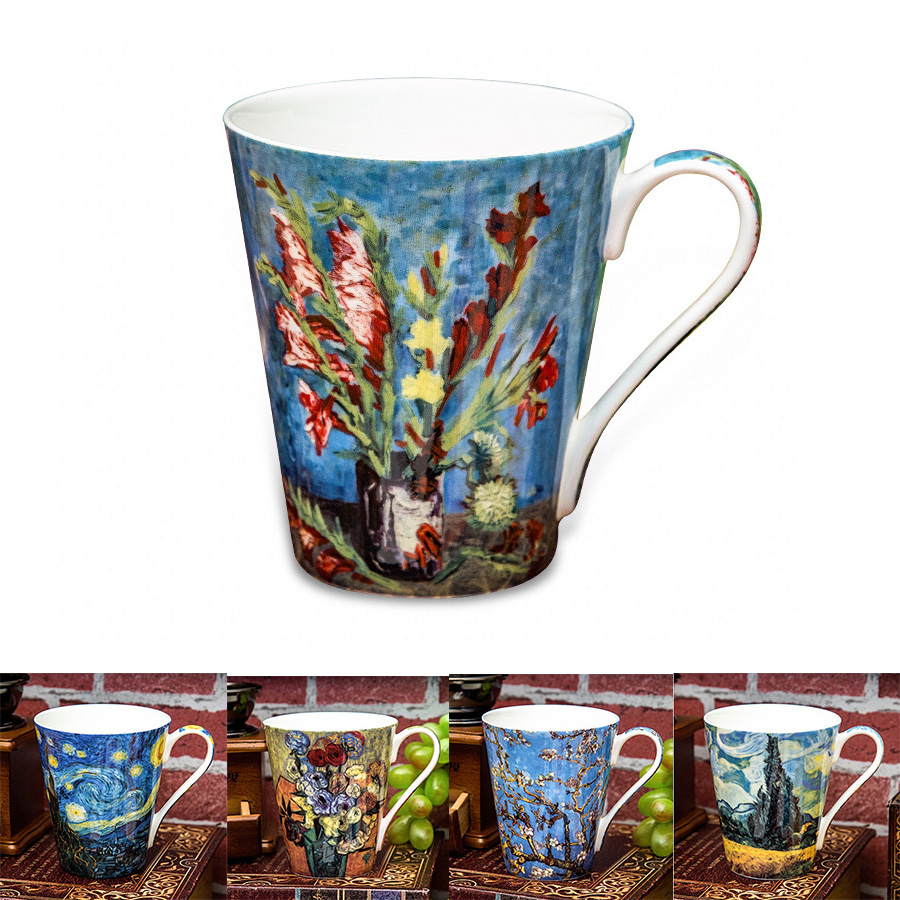 Coffee Tea Van - 5 Buah Set Mug Seni Lukisan
