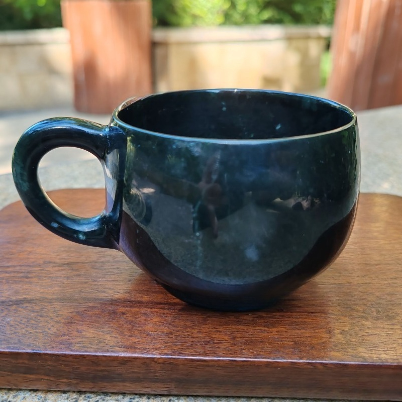 Coffee Tea Green - Cangkir teh/kopi/gelas air berbahan jade serpentine