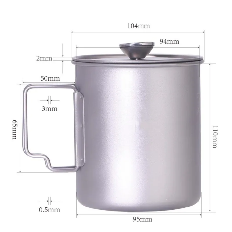 French Press Coffee & Tea - Panci tekan Titanium murni panci kopi