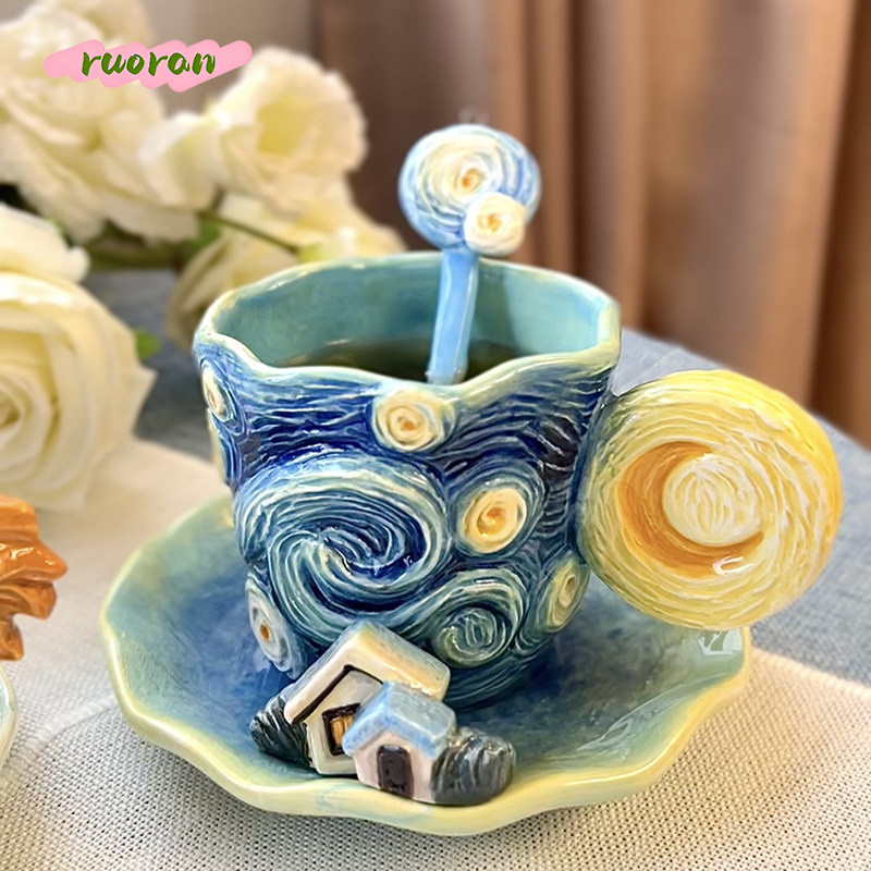 Cangkir Kopi Keramik Van Gogh  - Coffee Tea Van ulasan dan harga