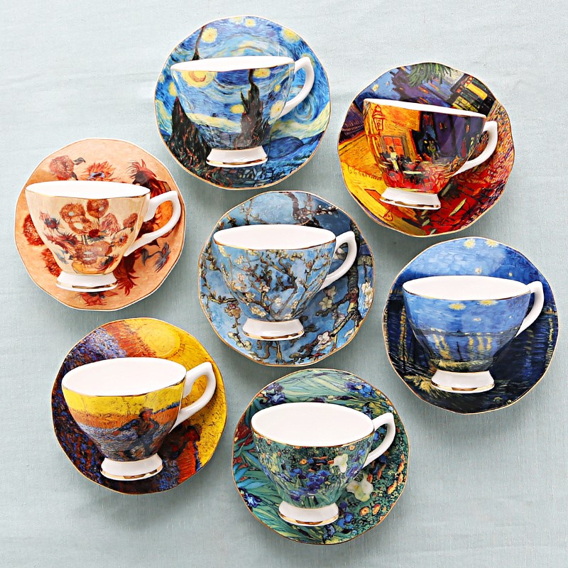 Van Gogh Seni Lukisan Cangkir  - Coffee Tea Van ulasan dan harga