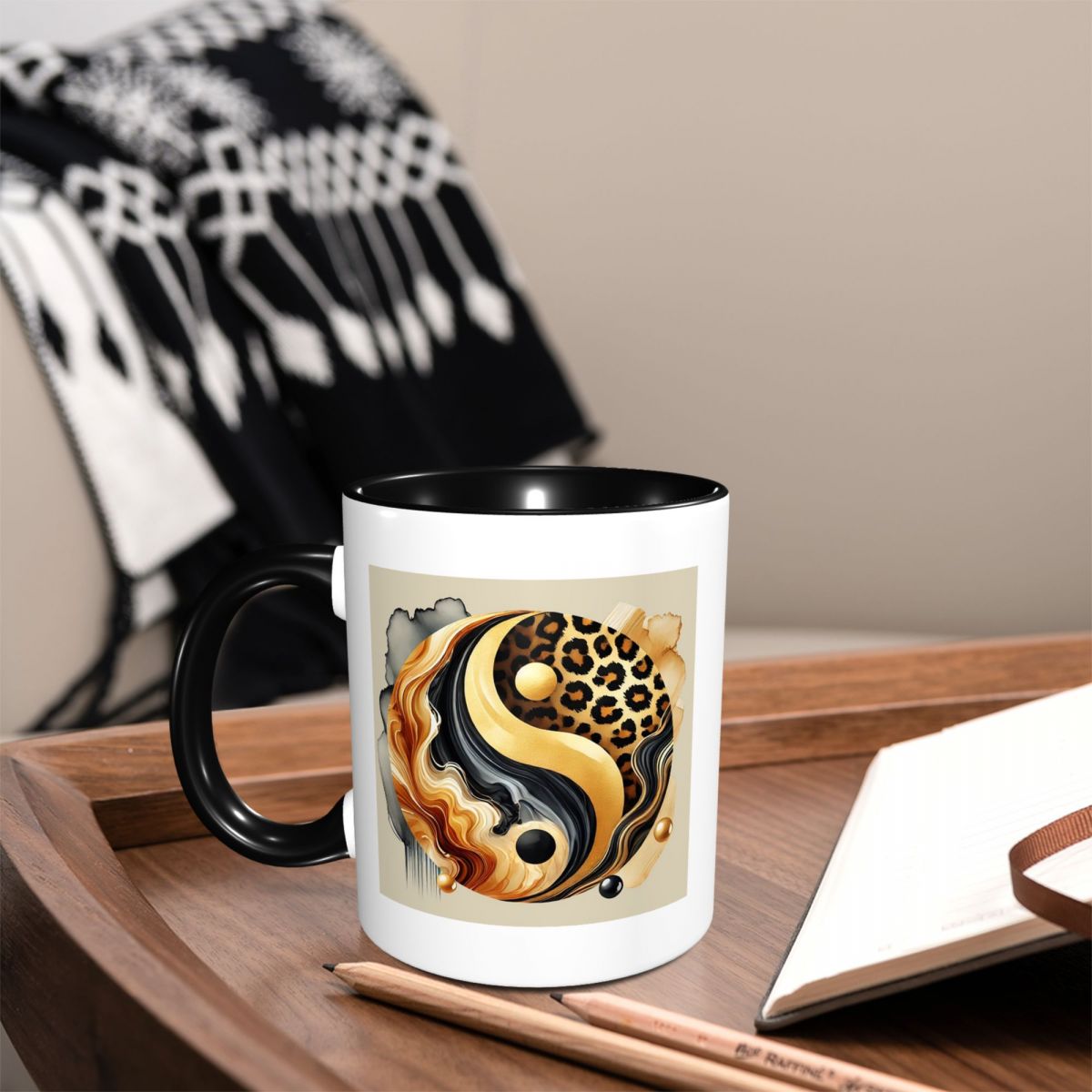 Mug Desain Keseimbangan Marmer - Coffee Tea Yin Yang ulasan dan harga