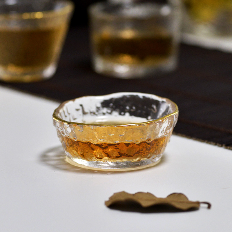 Cangkir Teh Kaca Emas dengan P - Coffee Tea Green ulasan dan harga