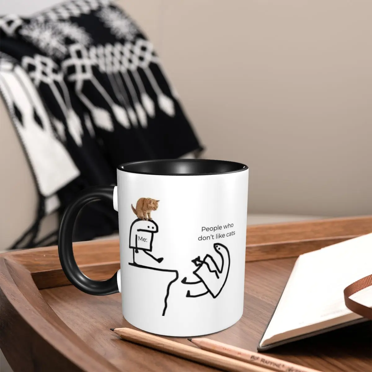Mug Keramik Lucu dengan Desain - Coffee And Tea Quotes Funny ulasan dan harga