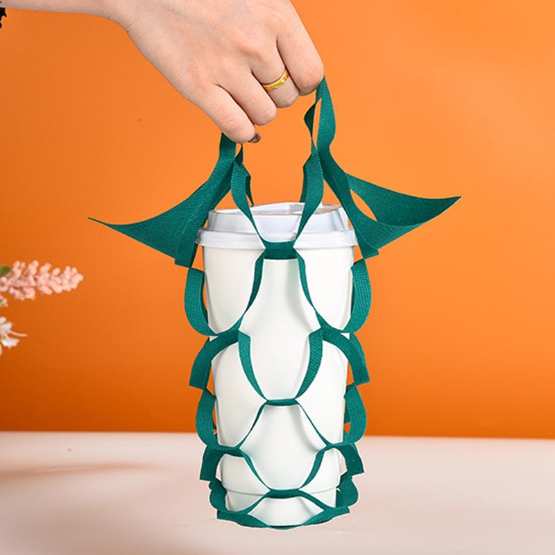 100 Buah Tas Jinjing Non-woven - Coffee Tea Green ulasan dan harga