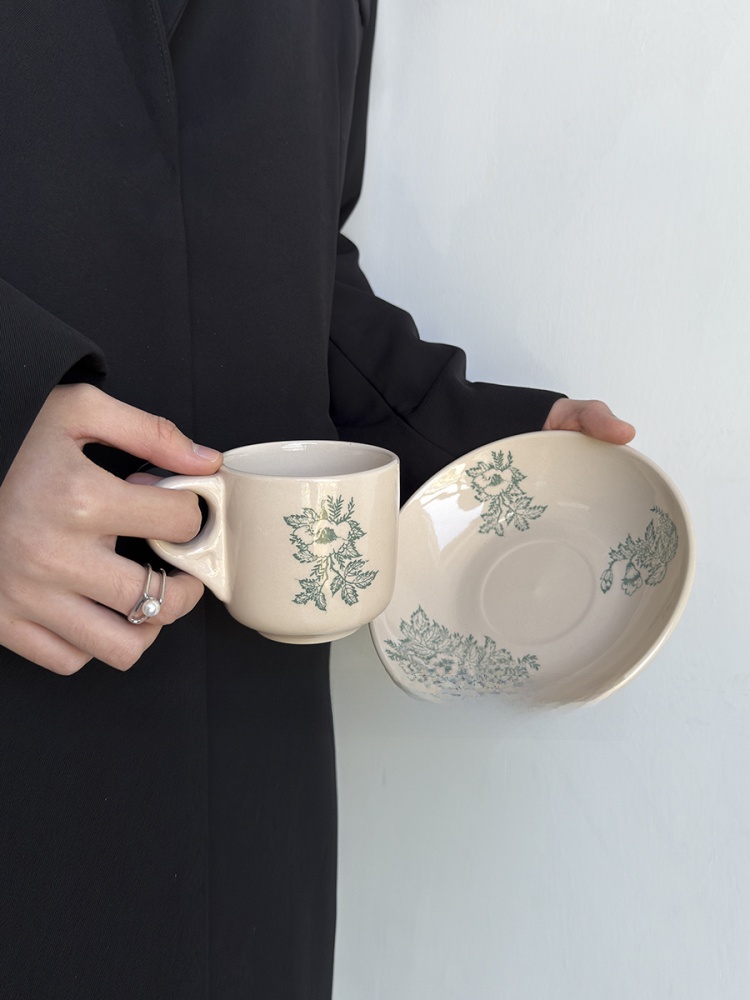 Cangkir Kopi Keramik Daun Hija - Coffee Tea Green ulasan dan harga