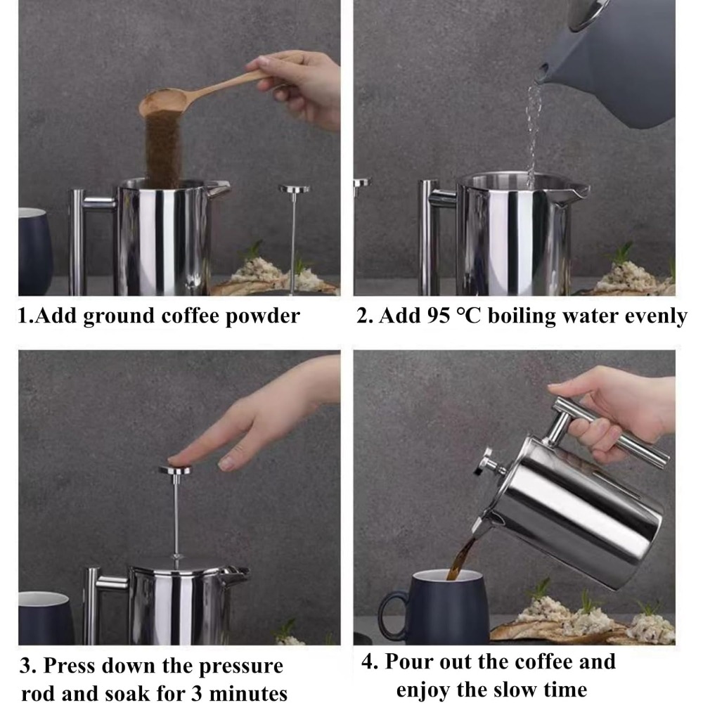 Pembuat Kopi French Press, baj - French Press Coffee & Tea ulasan dan harga