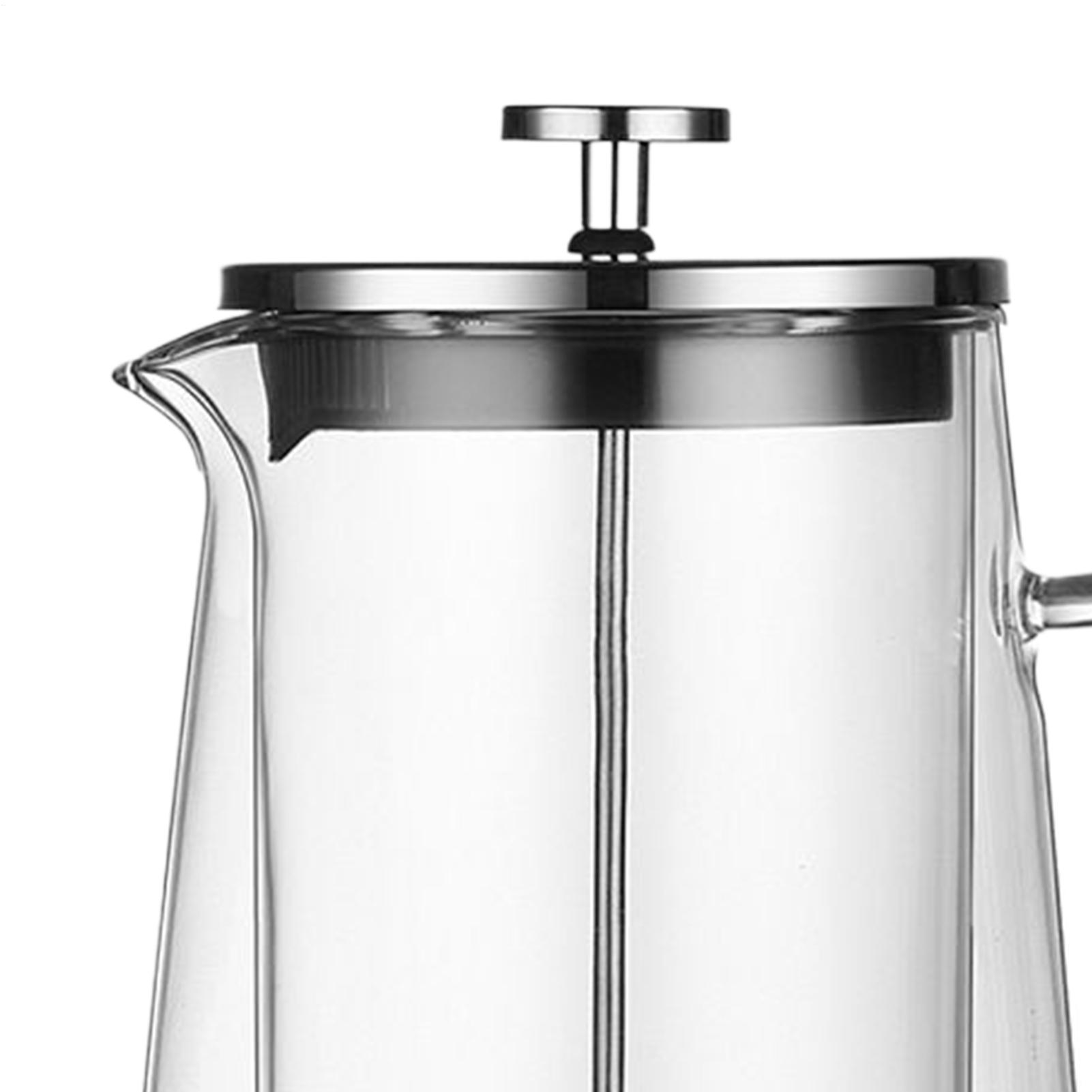 Teko Kopi Tekan Kaca Stainless - French Press Coffee & Tea ulasan dan harga