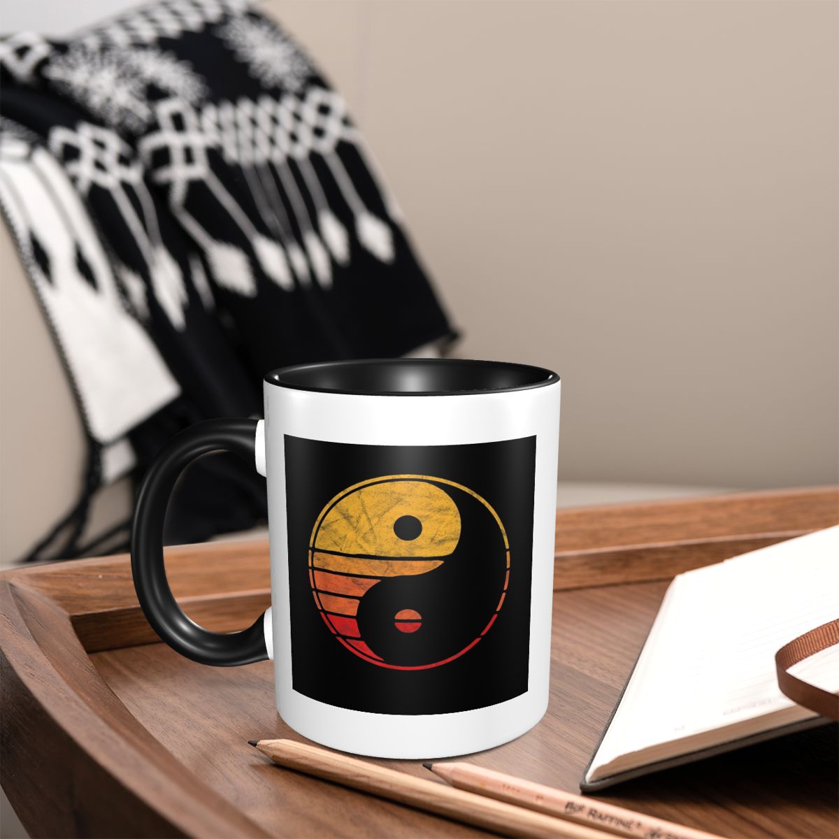 Mug Keramik Lucu Motif Yin Yan - Coffee Tea Yin Yang ulasan dan harga