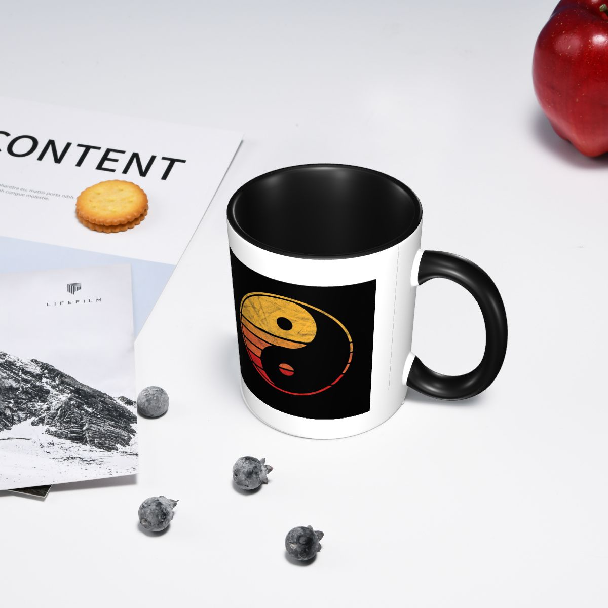 Mug Keramik Lucu Motif Yin Yan - Coffee Tea Yin Yang ulasan dan harga