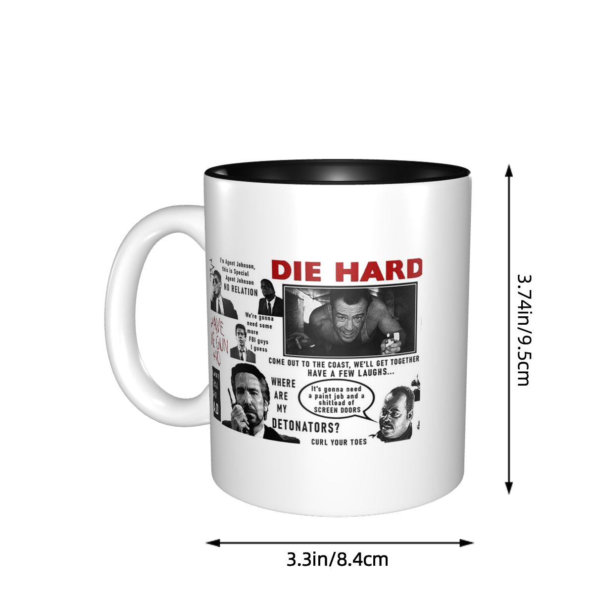 Die Hard Christmas - Mug Kutip - Coffee And Tea Quotes Funny ulasan dan harga
