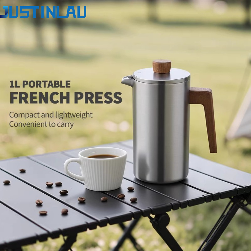 JUSTINLAU 1000ml Panci French  - French Press Coffee & Tea ulasan dan harga