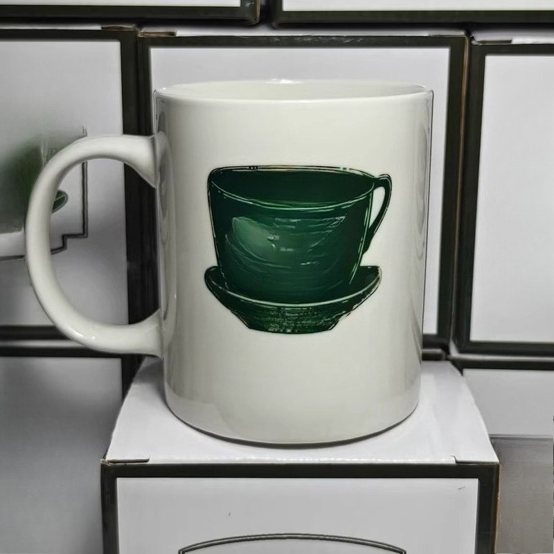 Set Perlengkapan Makan Keramik - Coffee Tea Green ulasan dan harga