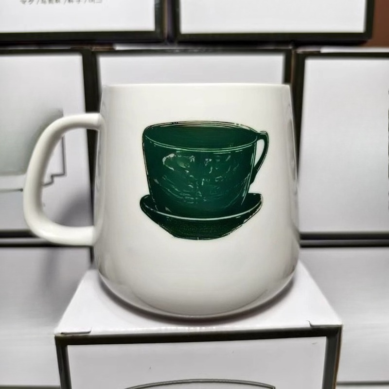 Set Perlengkapan Makan Keramik - Coffee Tea Green ulasan dan harga