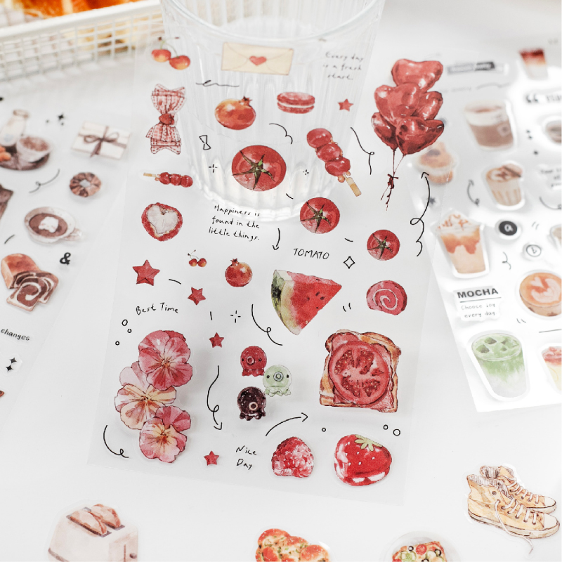 6 Stiker Seri Waktu Minum Teh  - Coffee Tea Journal ulasan dan harga